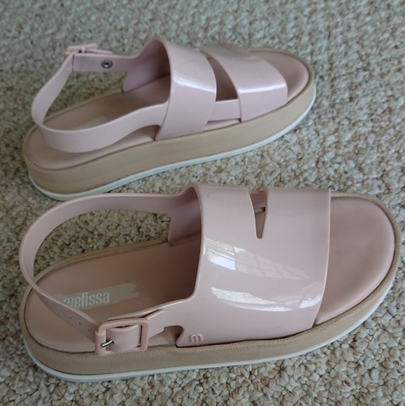 Melissa Soft Ad light pink Sandals size 8 - Picture 3 of 14
